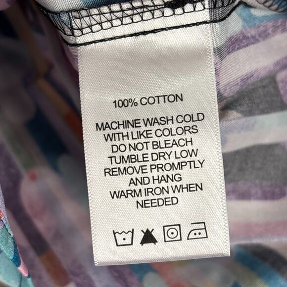 Foxcroft Margie Plus Multicolor Prism Long Sleeve Shirt NWT Size 1X - Picture 7 of 8